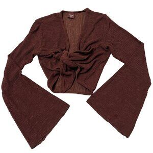 MONDAY Swimwear St. Barth's Top in Shaded Oak Crinkle